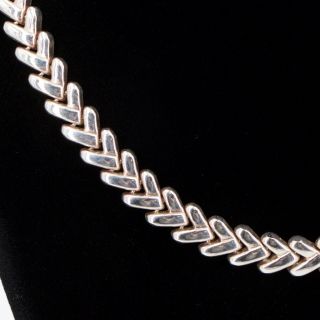Sterling Silver - ITALY 9mm Chevron Chain Link 17 