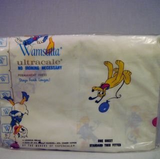 NIP Disney Wamsutta Mickey Mouse and Friends Vtg Twin Sheet Set 3 Piece 4