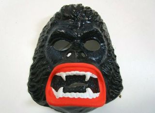 Vintage 1970 ' s Ben Cooper King Kong De Laurentis Halloween Mask W/ Costume IOB 2