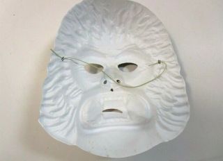 Vintage 1970 ' s Ben Cooper King Kong De Laurentis Halloween Mask W/ Costume IOB 3