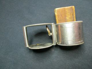 VINTAGE MAGNIFYING GLASS/LARGE - POCKET MAGNIFYING LOUPE/BRASS?/SINGLE BIG LENSE 2