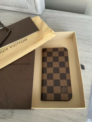 Extremely Rare Louis Vuitton Damier Ebene Iphone 7/8 Folio Case Cover