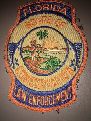 Florida Board Of Conservation Law Enforcement Patch Good And Old