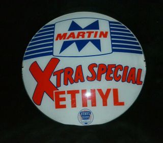 Martin Extra Special - Rare Glass Gas Pump Globe One (1)