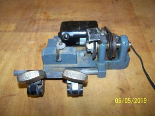 Small Vintage Ilco Locksmith Key Duplicating Machine,  Runs Needs Belt