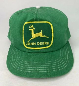Vintage Denim John Deere Huge Patch Snapback Hat - Farmer Hat K - Products Usa