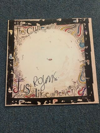Robert Smith Autographed Vinyl Cover Album The Cure Just Like Heaven Rare V162
