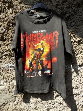 Vintage Manowar King Of Metal Agony And Ecstasy World Tour 94 / 95 T - Shirt