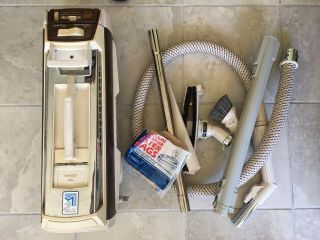 Vintage Electrolux Olympia One Lake Placid Canister Vacuum 1401 - B & Accessories