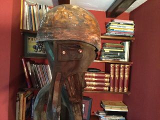 Vintage Motorcycle Helmet Made By D Lewis Of London,