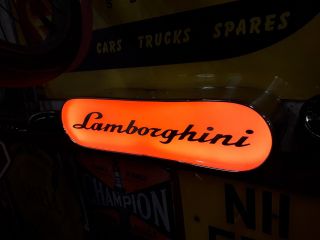 Lamborghini,  countach,  old,  garage,  workshop,  mancave,  light up,  sign,  vintage,  display 3