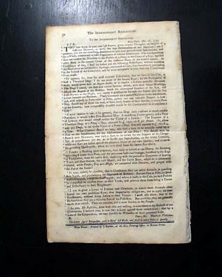 Rare 18th Century COLONIAL YORK Short Lived Publication 1753 Old Newspaper 4