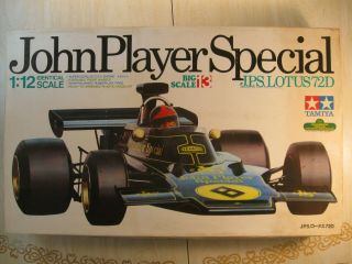 Vintage Tamiya 1/12 John Player Special J.  P.  S.  Lotus 72d 12013
