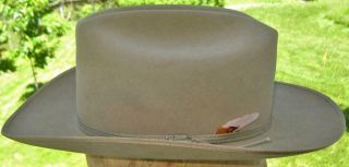 Vtg Royal Stetson Tan Wool Felt Cowboy Western Fedora Hat Size 7 1/8 No Box