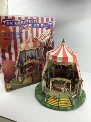 Enesco The Greatest Show On Earth Deluxe Illuminated Action Vintage Circus