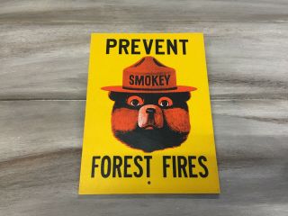 Vintage Smokey Bear Prevent Forest Fires Fiberglass