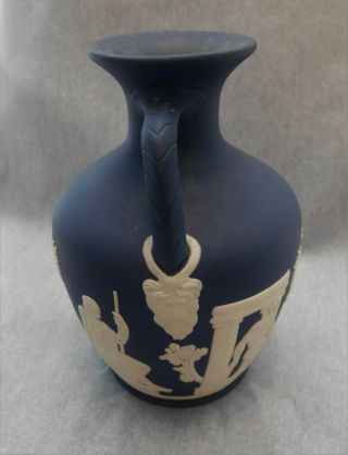Vintage Wedgwood Jasperware Portland vase,  Black (or dark blue) and white,  1973 4