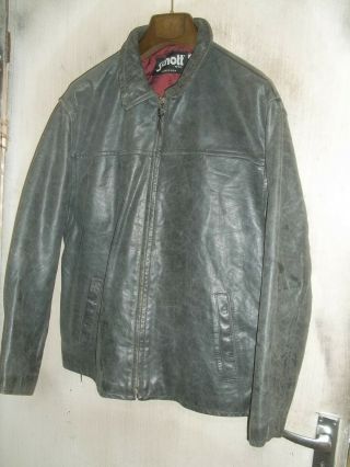 Vintage Schott Usa Distressed Leather Jacket Size Xxl