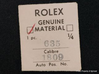 Vintage Rolex Cal.  635 Small Intermediate Wheel 5667 For Bubble Backs