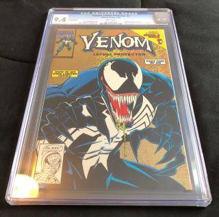 Venom Lethal Protector 1 GOLD Foil Variant Rare CGC 9.  4 Spiderman 5