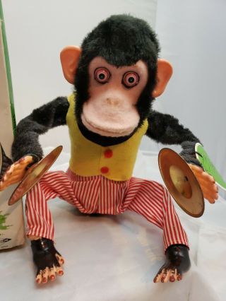 MUSICAL JOLLY CHIMP Daishin JAPAN BATTERY - OP monkey with cymbals vintage 2