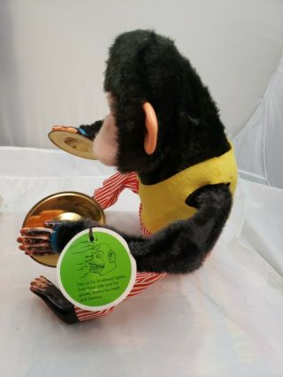 MUSICAL JOLLY CHIMP Daishin JAPAN BATTERY - OP monkey with cymbals vintage 3