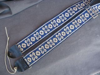 Vintage 60s Bobby Lee Woven Guitar Strap,  Hendrix,  Clapton,  Page,  Ace,  Nr
