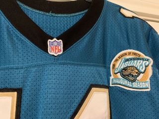 Vintage 1995 Jacksonville Jaguars 14 Team Issued Wilson 44,  2 Large NFL Jersey 5