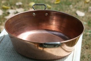 French Vintage Chef Copper Jam Confiture Preserve Pan 1.  3kg/2.  9lbs D38/15inch 3