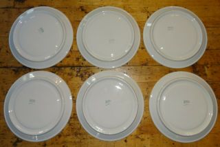 6 - - Vintage Buffalo China Restaurant Ware Divided White Grill 9 1/2 