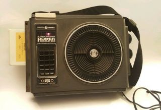 Vintage Portable 8 - Track Player General Electric Dual Speakers 3 - 5503
