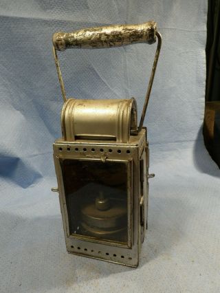 Vintage Osnabrucker Metallwerke German Railroad Carbide Lantern Lamp