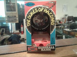 Extremely Rare 1982 Dukes Of Hazzard Gumball Bank