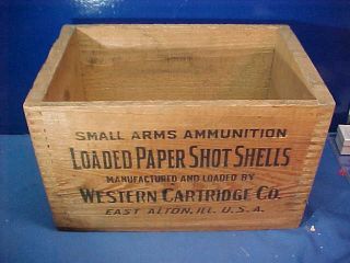 Early 20thc Western Cartridge Co Xpert Shells Wood Advertising Box