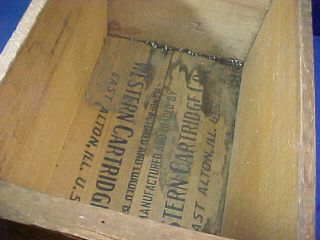Early 20thc WESTERN CARTRIDGE Co XPERT SHELLS Wood ADVERTISING BOX 3