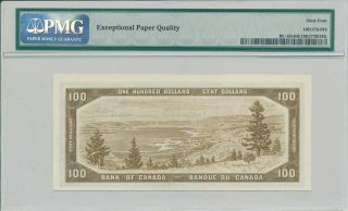 Bank of Canada Canada $100 1954 Rare PMG 64EPQ 2