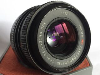 Rare 4 - Digit Full Service Carl Zeiss Flektogon 2.  4/35mm Wide Angle Lens M42
