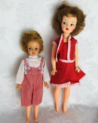 Tammy’s Little Sister Pepper And Tammy Doll 1960s 2 Dolls Vintage Ideal Toy Corp