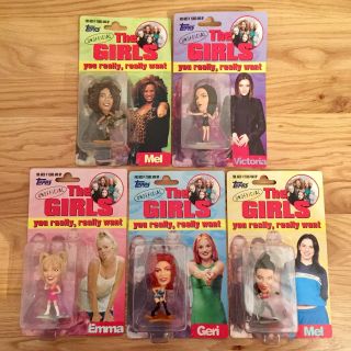Vintage Topps 1997 Spice Girls Action Figures Dolls Full Set The Girls Victoria