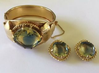 Sarah Coventry Versailles Bracelet And Earring Set