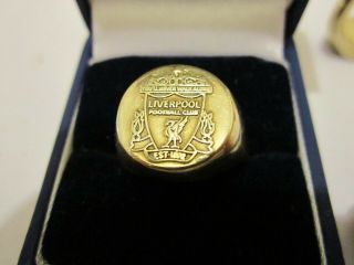 Vintage Liverpool Football Club 9ct Hallmarked Gold Ring 4.  5 Gram Size V