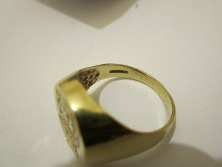 VINTAGE LIVERPOOL FOOTBALL CLUB 9CT HALLMARKED GOLD RING 4.  5 GRAM SIZE V 3