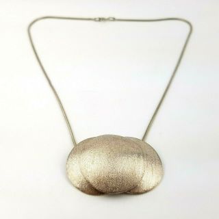 Fabulous Modernist Sterling Silver Pendant Necklace 6
