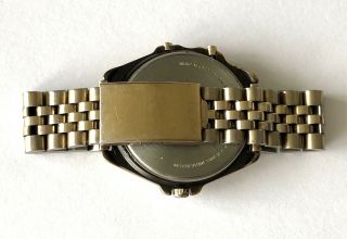 Vintage Pulsar V041 9020 Alarm Chronograph Day Date Digital Men ' s Watch Runs 8