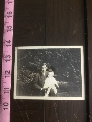 Vincent Price Estate: Very Rare Early Photo Of Baby Vincent W/ Father Vincent Sr