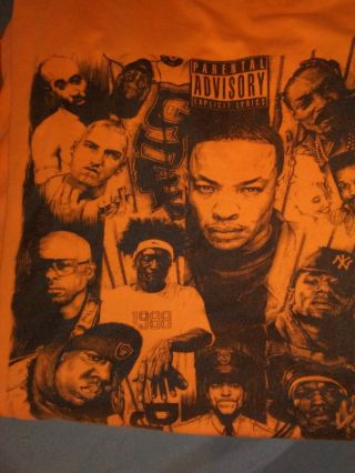 Vtg Rapper T Shirt (dr.  Dre Eminem Tupac Biggie) Mens Size 6xl