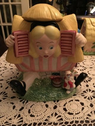 Vintage Disney Alice In Wonderland Cookie Jar