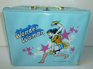 1977 Vintage Wonder Woman Vinyl Lunch Box - - Aladdin