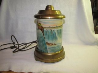 Vintage Niagara Falls Motion Lamp 9&1/2 "