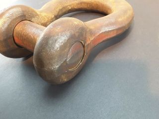Vintage CROSBY 25 Ton Anchor Shackle Screw - pin Clevis 1 3/4 